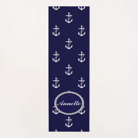 Anker Nautic Personalisiert Yogamatte (Vorderseite)