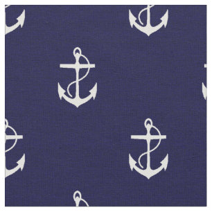 Anker Nautical Fabric Stoff