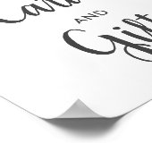 Anker Nautical Imitats Gold Foil | Hochzeitszeiche Poster (Ecke)