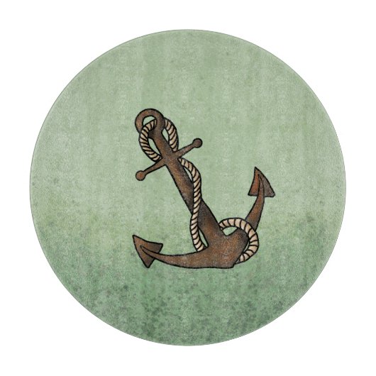 Anker Nautical Schneidebrett (Vorderseite)