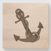 Anker Nautical Steinuntersetzer (Vorderseite)