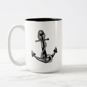 Anker Nautical  Zweifarbige Tasse (Links)