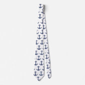 Anker nautische Küstenvibes Krawatte (Vorderseite)