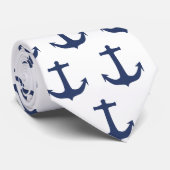 Anker nautische Küstenvibes Krawatte (Gerollt)