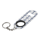 Anker nautische Küstenvibes Mini Flaschenöffner (Vorderseite Schrägansicht)