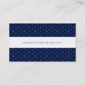Anker-Polka-Dots-Muster Visitenkarte (Rückseite)