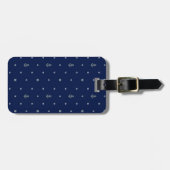 Anker Polka Punkte Muster Gepäckanhänger (Vorderseite horizontal)