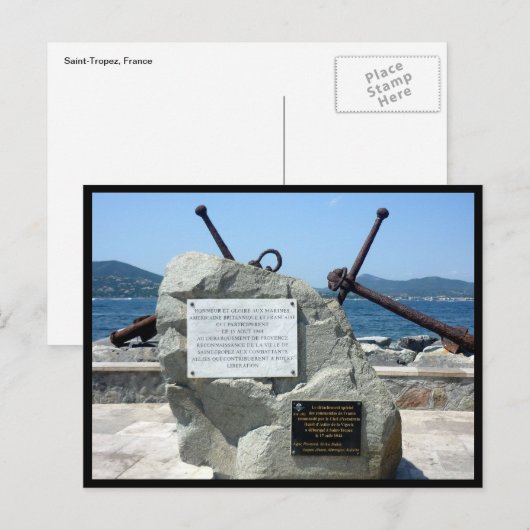 Anker Postkarte (Vorne/Hinten)