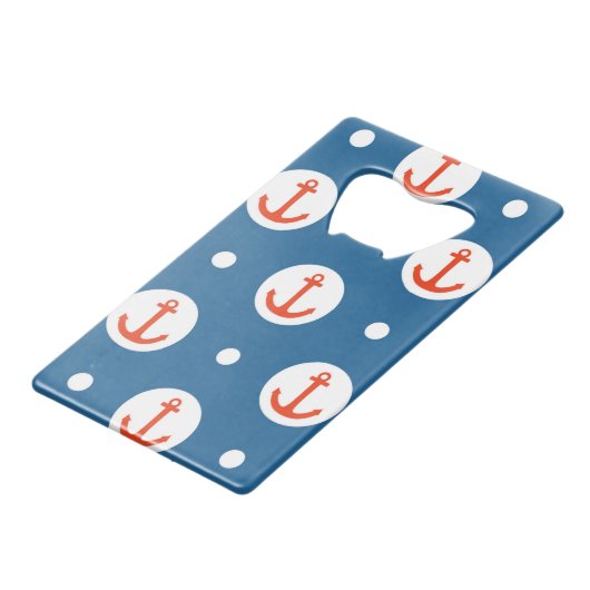 Anker-Punkte Geldkarten Flaschenöffner (Vorderseite Schrägansicht)