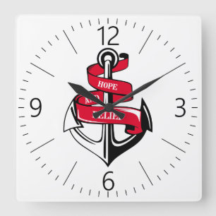 Anker Quadratische Wanduhr