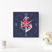 Anker Quadratische Wanduhr (Zuhause)