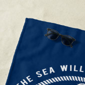 Anker, Rad, Navy Blue, Streifen Strandtuch (Beispiel)