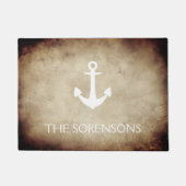 Anker-Rolle-Familienname-Fußmatte Fußmatte (Vorderseite)