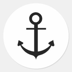 Anker Runder Aufkleber