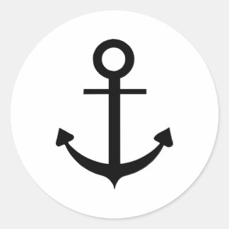 Anker Runder Aufkleber