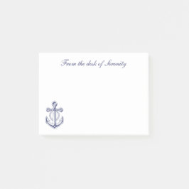 Anker Sailor Nautical Ocean Boot Personalisiert Post-it Klebezettel