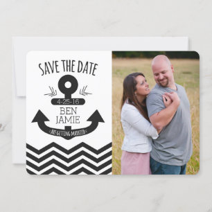 Anker Save the Date Zickzack