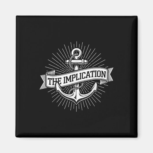 Anker Schifffahrt Die Implikation Nautical Segeln Magnet (Vorne)