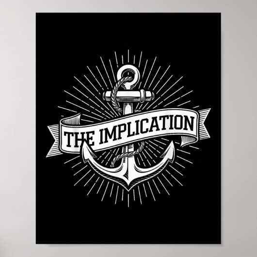 Anker Schifffahrt Die Implikation Nautilus Segeln  Poster (Vorne)