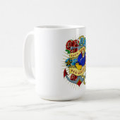 Anker, Schwalbe und Rosen Kaffeetasse (Vorderseite Links)