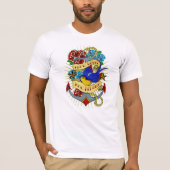 Anker, Schwalbe und Rosen T-Shirt (Vorderseite)