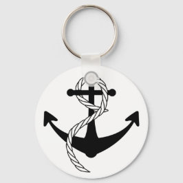 Anker schwarz weiß schlüsselanhänger
