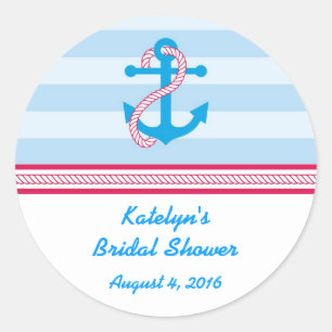 Anker-Seeaufkleber Runder Aufkleber