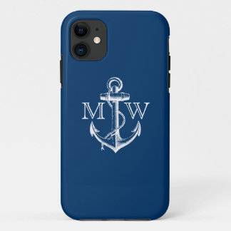 Anker, Seemonogramm iPhone 11 Hülle