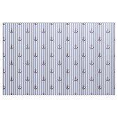 Anker/Seil der Nautischen Marine mit blauem Streif Stoff (Fat Quarter (45,7 x 55,9 cm))