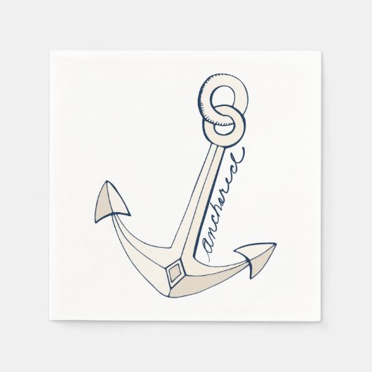 Anker Serviette (Vorderseite)