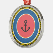 Anker Silbernes Ornament (Links)