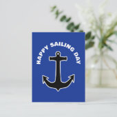 ANKER Silhouette - maritimes Design 1 Postkarte (Stehend Vorderseite)