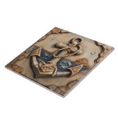 Anker, Steineffekt, Küstengedanke Fliese (Seite)