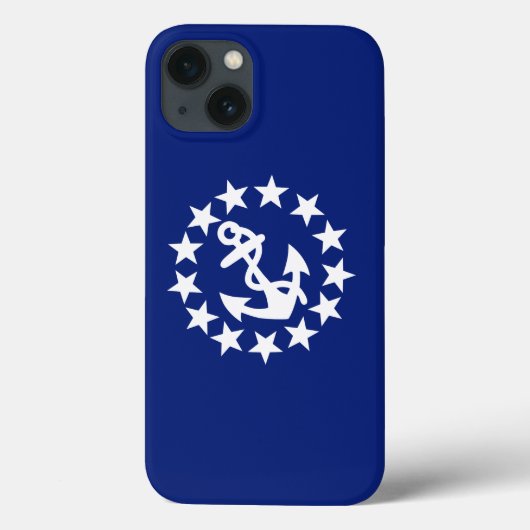 Anker Sterne für die Flagge eines Schiffes Blau Case-Mate iPhone Hülle (Rückseite)