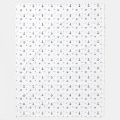 Anker & Steuerrad Nautical Kids ID1256 Fleecedecke (Vorderseite)