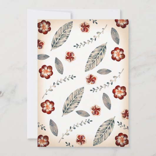 Anker-Strand-tropisches nautischBrautparty Einladung (Rückseite)