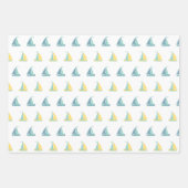 Anker, Streifen und Segelboot Geschenkpapier Set (Vorderseite 3)