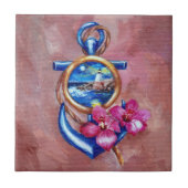 Anker-Tätowierung Fliese (Vorderseite)