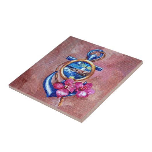 Anker-Tätowierung Fliese (Seite)