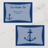 Anker-Telefonkarte Telefonnummerkarte (Vorne/Hinten)