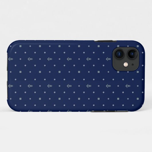 Anker-Tupfen-Muster Case-Mate iPhone Hülle (Rückseite (Horizontal))