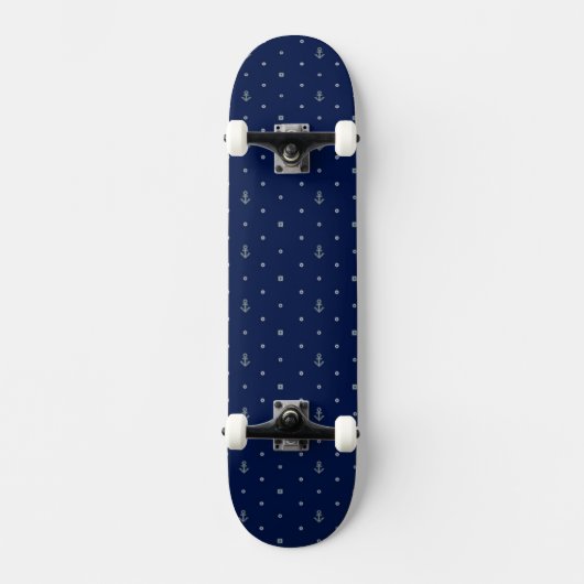 Anker-Tupfen-Muster Skateboard (Vorderseite)