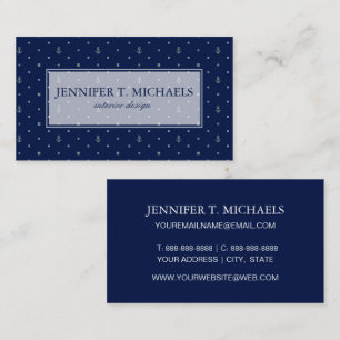 Anker-Tupfen-Muster Visitenkarte