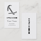 Anker-u. Flaggen-SeeVisitenkarten Visitenkarte (Vorne/Hinten)