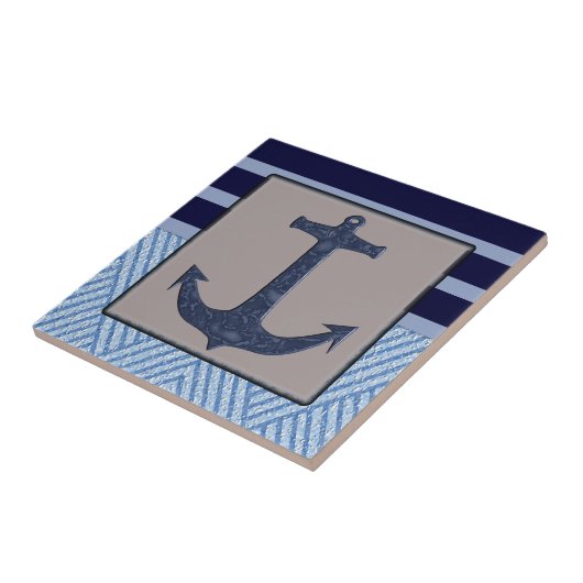 Anker-u. Streifen-Seeentwurf Fliese (Seite)