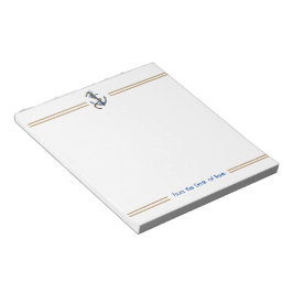 Anker und Band 5.5" x 6" Notepad - 40 Seiten Notizblock