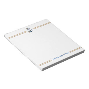 Anker und Band 5.5" x 6" Notepad - 40 Seiten Notizblock