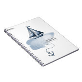 Anker und Beach-Notebook Notizblock (Rechte Seite)