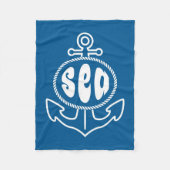 Anker und das Meer Fleecedecke (Vorderseite)