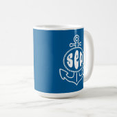 Anker und das Meer Kaffeetasse (VorderseiteRechts)